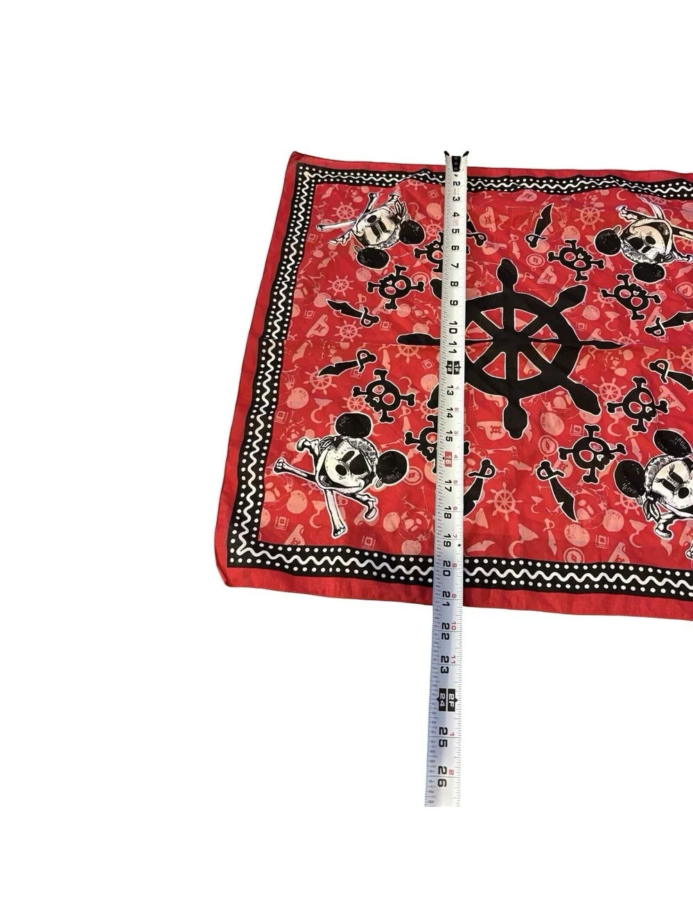Disney Pirate Mickey Mouse Red Bandana 21